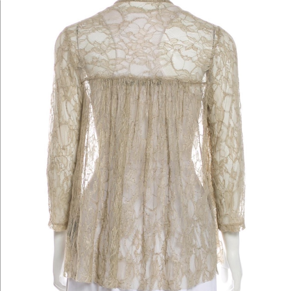 RAQUEL ALLEGRA Lace Button Down $325 1 - Picture 3 of 9